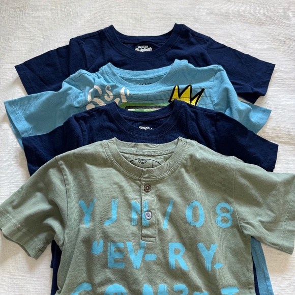 Kids Short Sleeve Tees - Blue and Green Set - Picture 1 of 7